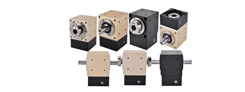 Bộ giảm tốc b&aacute;nh răng g&oacute;c phải đầu ra k&eacute;p - D&ograve;ng PZTB